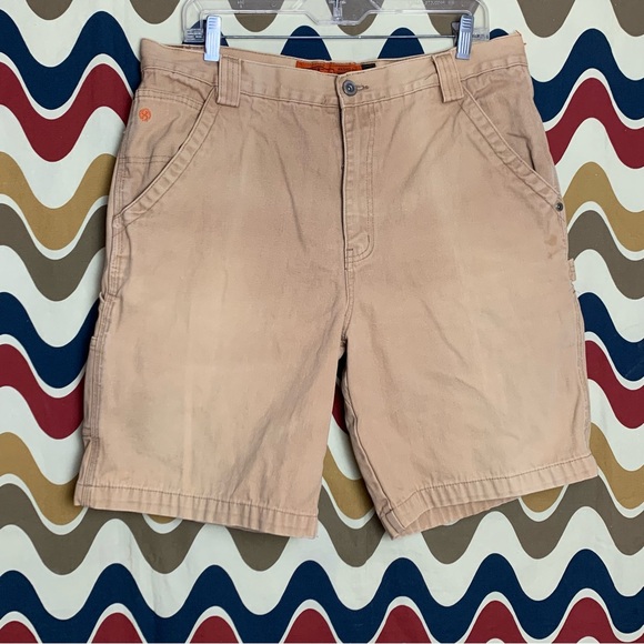 Jesse Jones Washed Duck Canvas Work Shorts size 35 Reg - Picture 1 of 9